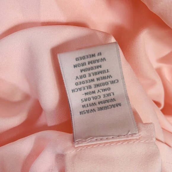 Cabernet Satin Pink Wrap Robe Sz M Kimono 3/4 Sleeve Loungewear Bathrobe Spa Vtg - Picture 10 of 14